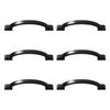 6pcs Wardrobe Handles Stylish Upgrades Rustproof Pulls Quick Installation Uprgades For Bedroom Cabinets Dresser Drawers