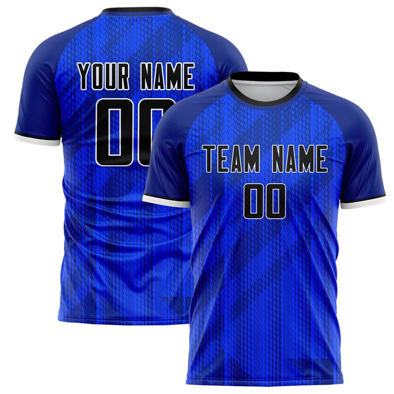 Customized Team Name Number Name Football T-shirts Personalized DIY Crew Neck Blue Sport T Shirts Loose Quick Dry Team Uniform