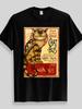 1896 Paris Chat-Bus Retro Catbus Poster Stil Herren T-Shirt als Geschenk; Paar reine Baumwolle Ganzjahres Streetwear Hemd