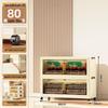 70-90cm No-Install Folding Storage Cabinet for Home, Living Room, Bedroom, Multi-layer Wardrobe, Sundries Organizer.