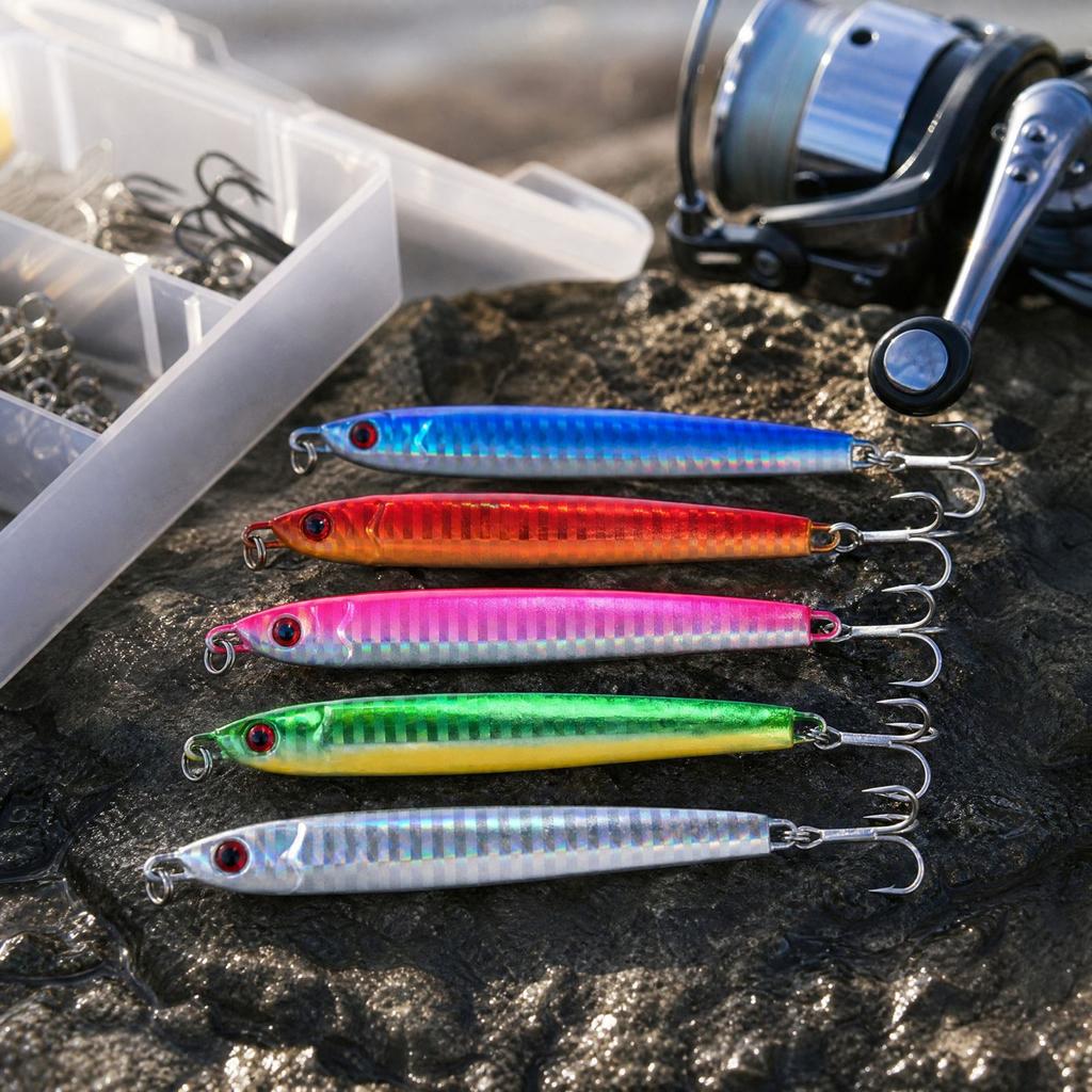 5 Colors Weighted Sinking, Long Artificial Fishing
