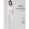 Women's Zipper Hoodie & Wide-Leg Pants Set