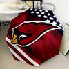 Arizona Cardinals Flag Umbrella Folding Umbrella, Automatic Umbrella 8-Frame for Travel, Camping Use Gift for Halloween Christmas