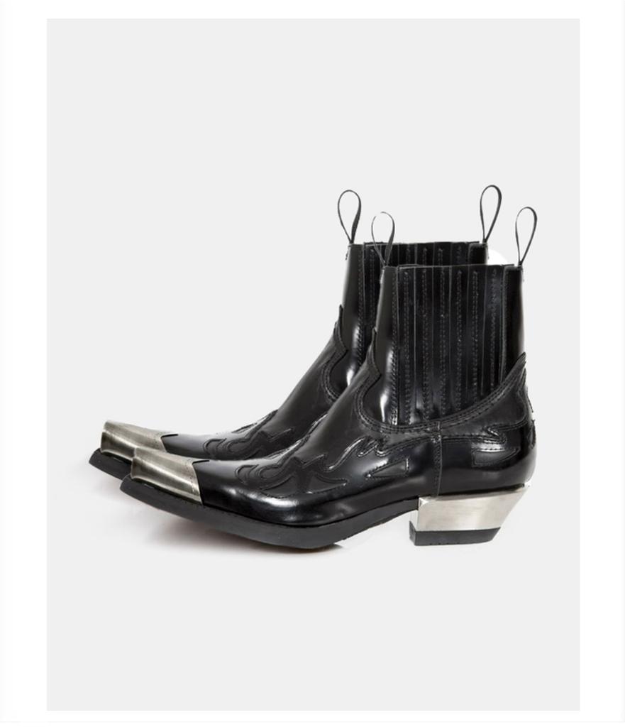 Fashion 2024 New Vintage Leather Retro Mature Women Ankle Boots Pointed Toe Thick Heels Shoes Woman Autumn Winter Office Boot Shoe