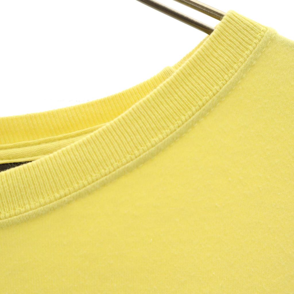 STUSSY Back print Long sleeve T-shirt L yellow Ron T Men's Used