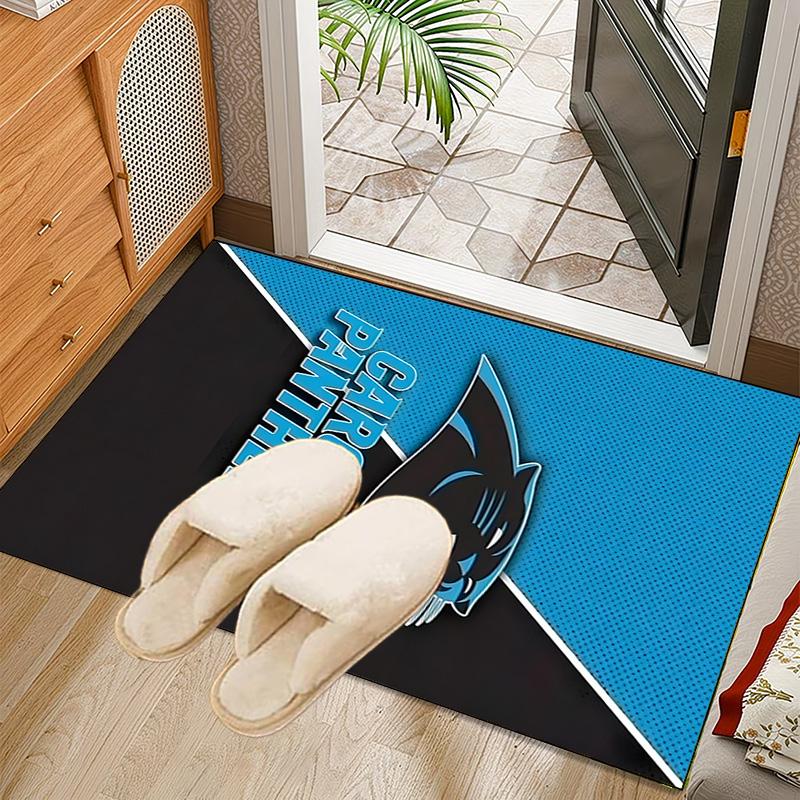Panthers Helmet Rug Office Carpet Non-Slip Mat, Chair Rug Floor Covering for Gaming, Bedroom, Living Room , Home Decor Christmas Gift