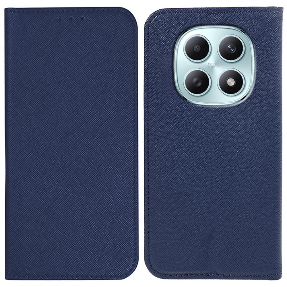 For Xiaomi Poco M8 5G/Redmi Note 15 5G (Global)/15 4G (Global) Case Cross Texture Leather Phone Cover Hidden Magnetic