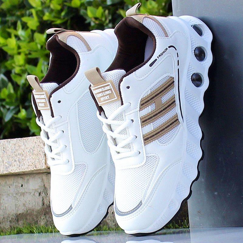 

Мужские белые легкие кроссовки для бега - Осень/Зима Нескользящая мягкая подошва с воздушной подушкой для студентов 38