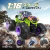 DEERC Radiostyrt bil for barn, Leke, Offroad RC-bil, 1:16 Skala, Radiostyrt bil, Store sklisikre dekk, Kjøretid 40 minutter, 2,4 GHz,