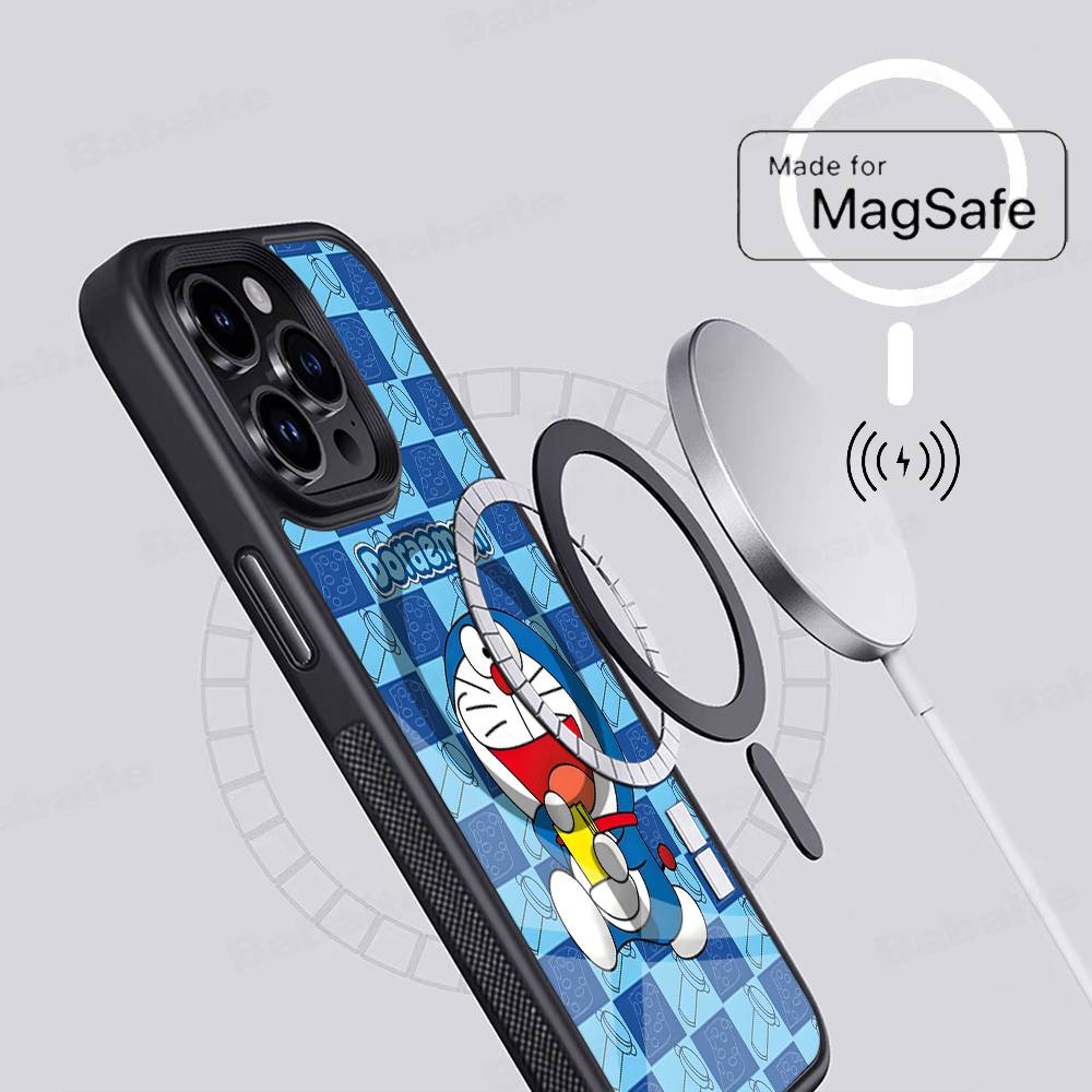 Cute Cartoon-u-Doraemons-t Phone Case For IPhone 17 Air 16 15 14 13 12 11 Pro Max Plus For Magsafe Wireless Charge Cover