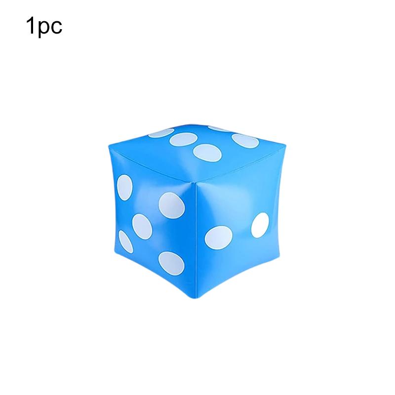 30cm Inflatable Dice Set with Pump Spiral/Long Strip Balloon Festival Gathering Decoration DIY Party Entertainment Supplies TMZ