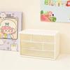 6-compartment Drawer-style Table Storage Compartmentalized Dressing Table Storage Rack Small Items Desktop Storage Box