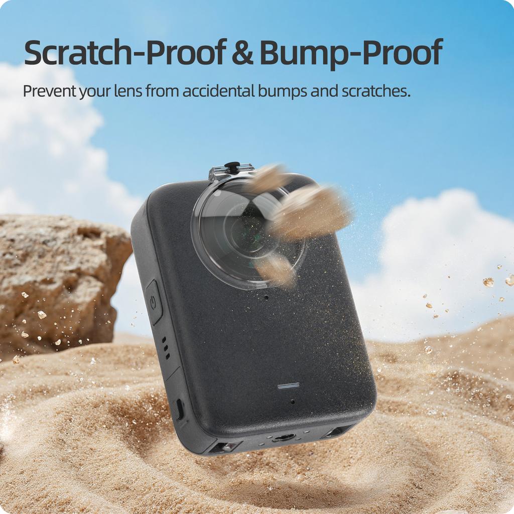 Shock Resistant Protective Guard for 360 Camera Lens Cap Cover Easy Installation for Secure Shoot Experiences