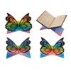 Creative Silicone Butterfly Shape Bookshelf Resin Mold Unique Bookrack Ornament Mould Artistic Book Rack Making Molds
