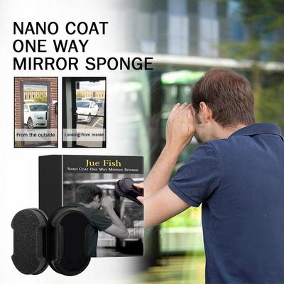 Anti Peeping Glass Cleaning Sponge Isolate Glass From Light Dedicated for Privacy Protection In Cars & Home Glass