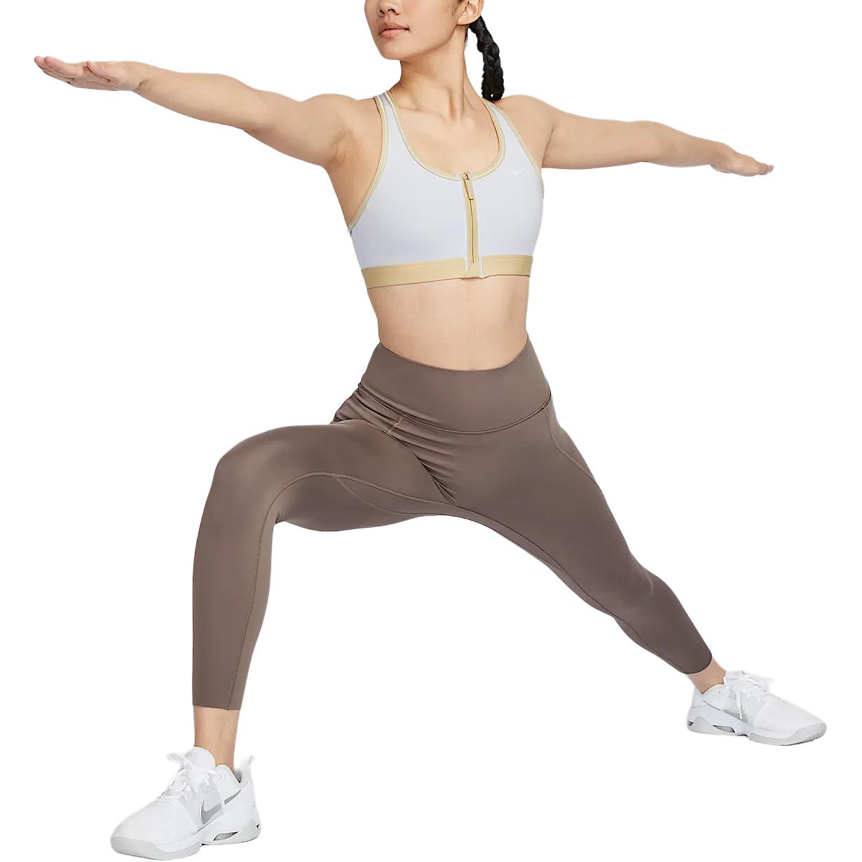 

Nike Swoosh Dri-Fit Быстросохнущее Дышащее Простое Спортивное Белье Женское Белье Футбольно-Серое HV4878-085 XL