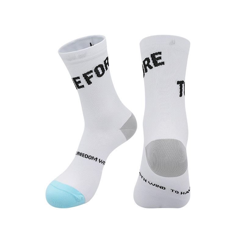 

2026 Summer Cycling Socks Men s and Women s Towel Bottom Sweat-absorbing Quick-drying Running Socks Medium Tube Hiking Pressure Sports Socks L size (39-44)