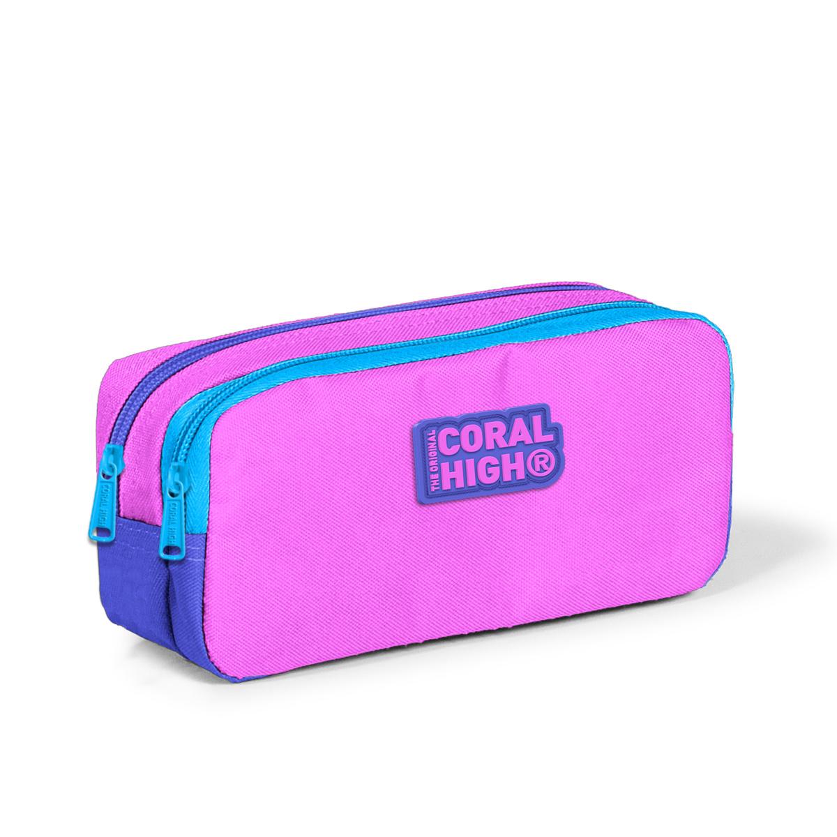 

Светло-розовая лавандовая сумка-карандаш с двумя отделениями Coral High Kids 22189