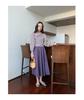 Interpret Beauty 2025 Early Spring French Retro Gingham Puff Sleeve Tie-Waist Women's Shirt