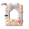 Magnetic Picture Holder Halloween Photo Frame Refrigerator Magnet, Ghost Pumpkin Decorative Holder, Wooden for Holiday Party Kitchen Display
