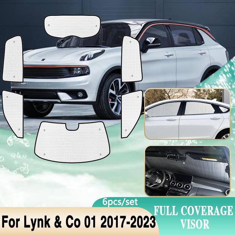 

Full Coverages Sunshades For Lynk & Co 01 CX11 2017~2023 Car Accessories Windshield Windows Sun Protection Visor