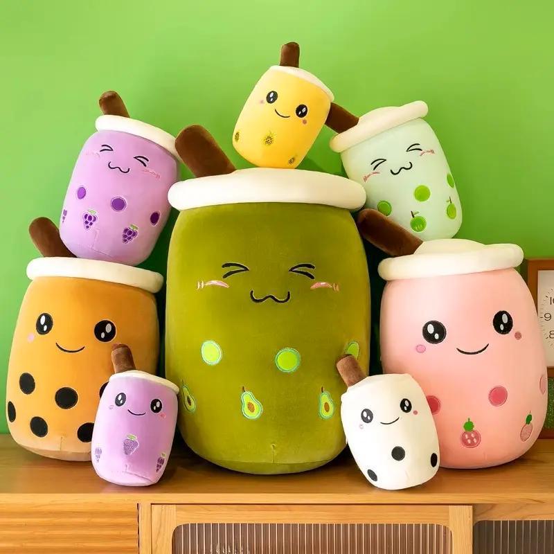 Adorable Bubble Tea Cup Plush Pillow – Soft Doll Toy for Girls