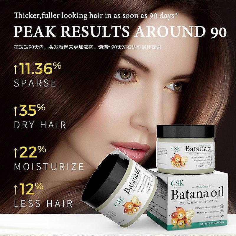 Batana Oil for Hair Growth, 100% Natural Batana Oil Nourishes Damaged Hair, Organic Batana Oil Prevent Hair Loss & Enhances Hair Thickness Smooth Soft