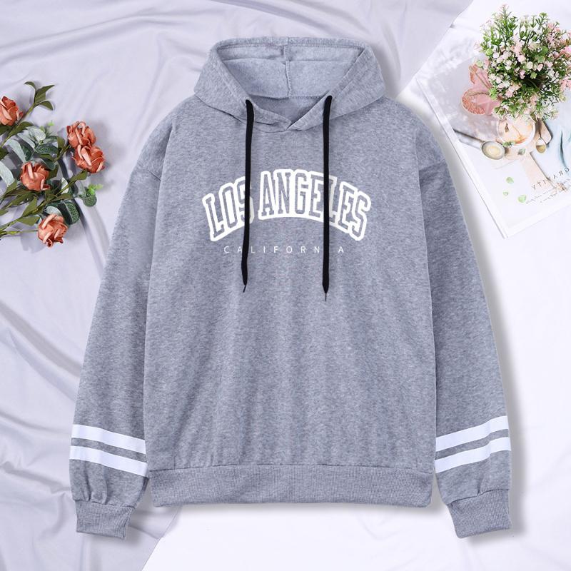 Women's Plus Velvet Hooded Pullover Loose Printed Jacket