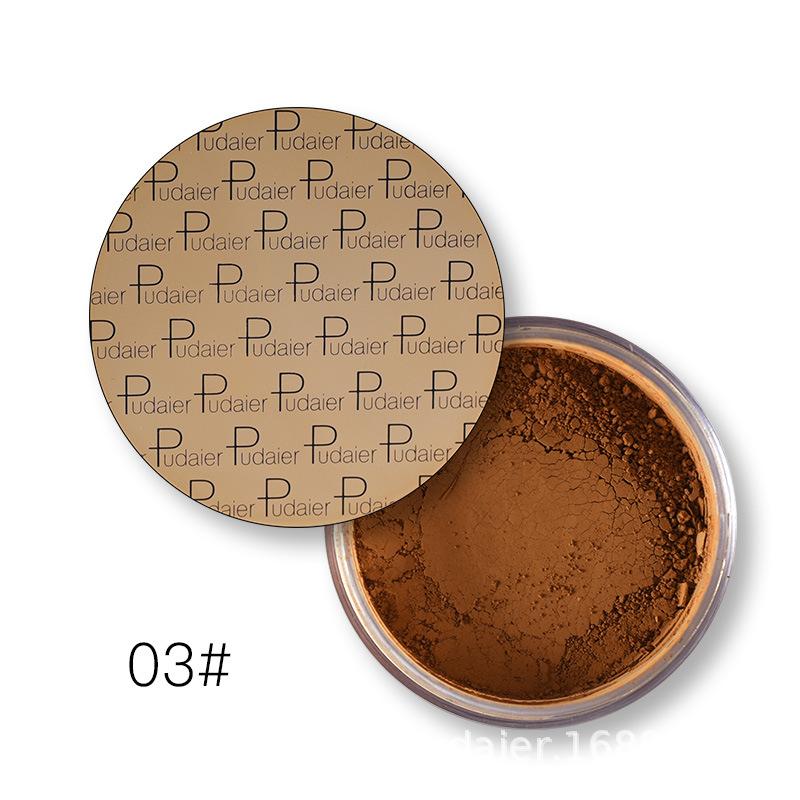Pudaier maquillage poudre libre nacrée mate mettant en évidence la poudre correcteur fixant la poudre de miel