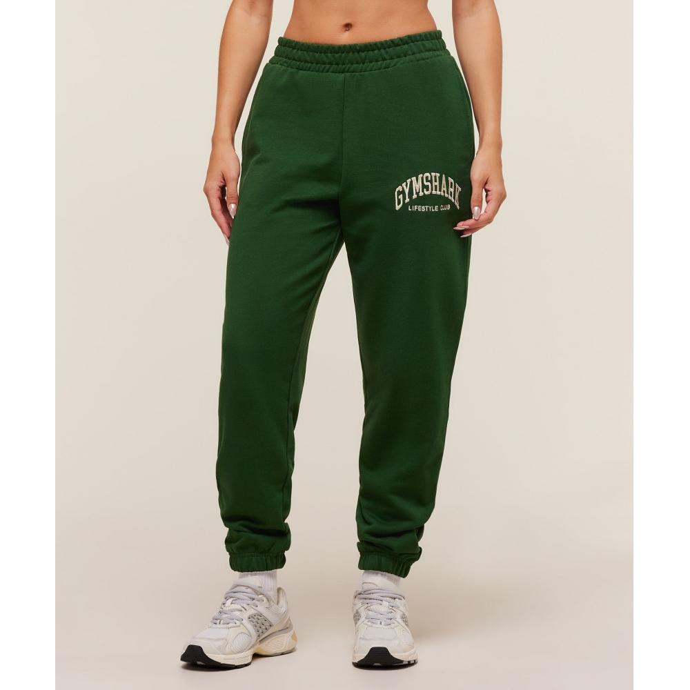 Gymshark Collegiate Graphic Joggers Athletic Green B4b9x Ec7k