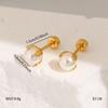 European & American Titanium Steel Non-Fading Women's Luxury Stud Earrings 