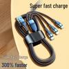 Bold 240W 3-in-1 Flash Charge Cable for Apple, Huawei, VIVO, OPPO - 6A Support