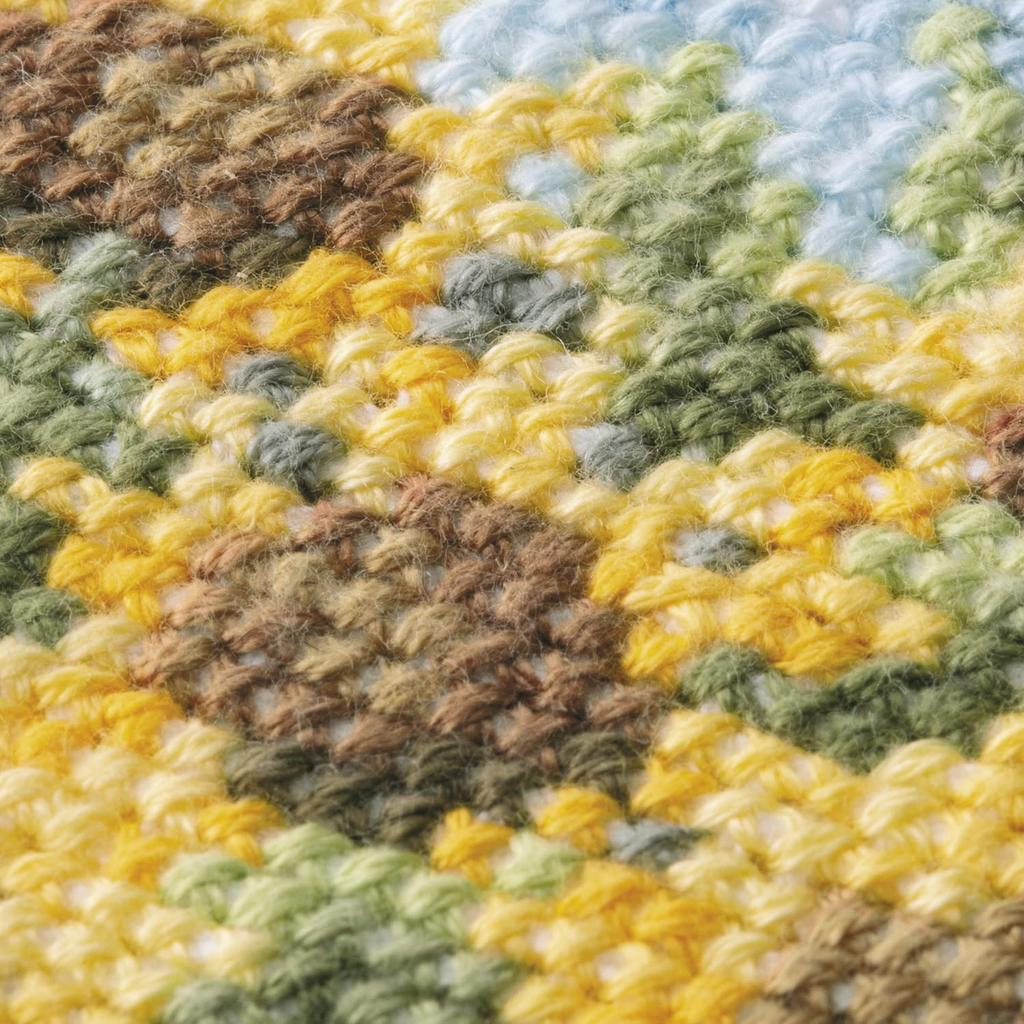 Olympus Thread Embroidery Kit Stitch Kit August Sunflowers and the 20cm X 15cm 7548 "Cross Sea"