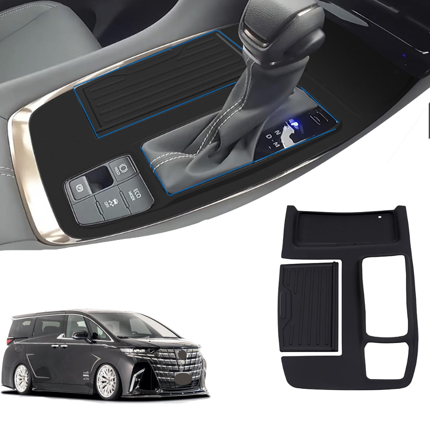 

LunarCorky New Alphard/Vellfire 40 Series Shift Panel Cover Rubber Mat