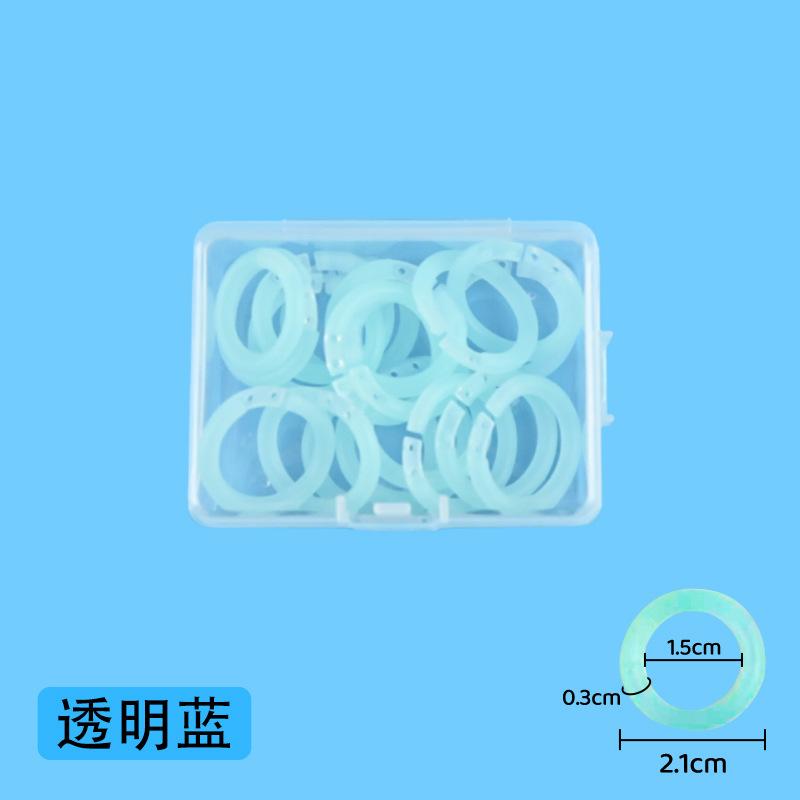 20pcs/box Colorful Loose Leaf Binder Rings Plastic Detachable Binding Buckles DIY Notebook Office File Organizer Accessories