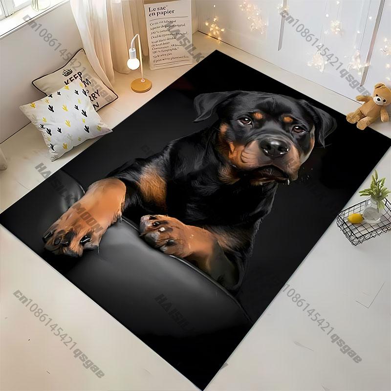 Adorable dog in thoughtful pose carpet Yoga living room room decor children's crawling mat doormat area rug games mat