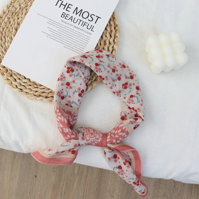 

100% Хлопок Квадратный Шарф Цветочный Принт Галстук Шарф Головной Платок Женский Фуляр Головной Шарф Женский Хиджаб Банданы Шейные Шарфы