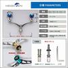 HEIGHTEN V3.0 80/98mm Reel Handle, Aviation Aluminum, Compatible with Shimano and Daiwa Spinning Reels, Arch Aurora (Gunmetal, 80mm) (497)