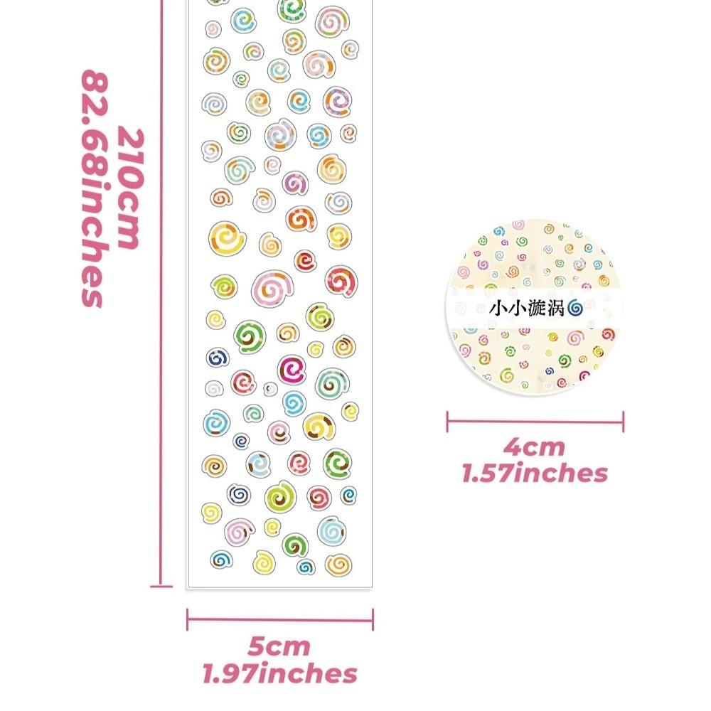 Mushroom Pattern PET Sticker Tapes Basic Material Removable Stationery Stickers Waterproof DIY Graffiti Star Decor Stickers
