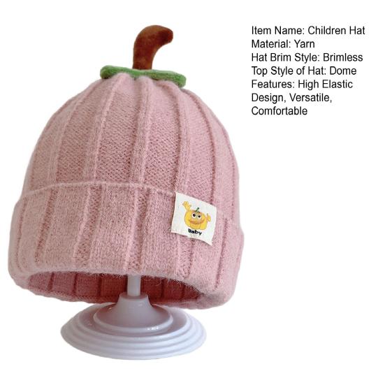 Children Hat Candy Color High Elastic Design Kids Knitting Hat Super Soft Warm Knitted Cap Birthday Halloween Christmas Accessories