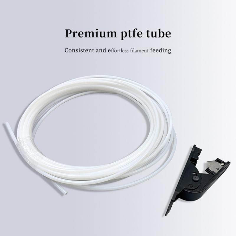 Tubo in PTFE da 10 m con clip Resistente alle alte temperature Taglio preciso Per stampanti 3D Lab P1P/P1S Basso attrito