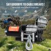 Elektrische Winde ATV UTV 3000 lbs Stahlseil IP55 Wasserdicht Kabelgebundene Steuerung