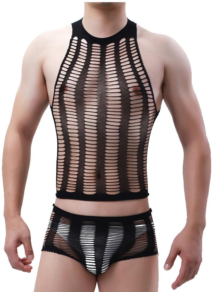 Shengrenmei Man Fetish Body Suits Men'S Boyfriend Gifts Sexy Underwear Fishnet Lingerie Sissy Male Erotic Nightwear Dropshipping