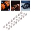 100 Sets Rivet and Screw Stainless Steel M2.5 Flat Round Head Rivet Stud Fastener Set for Leather Crafts Decoration