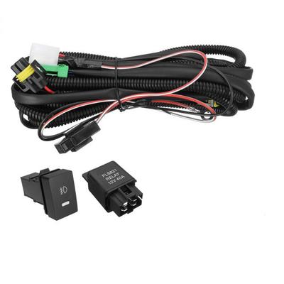 H11 Nebelscheinwerfer Kabelbaum LED Kontrollschalter Autorelais Für Acura Ford Honda