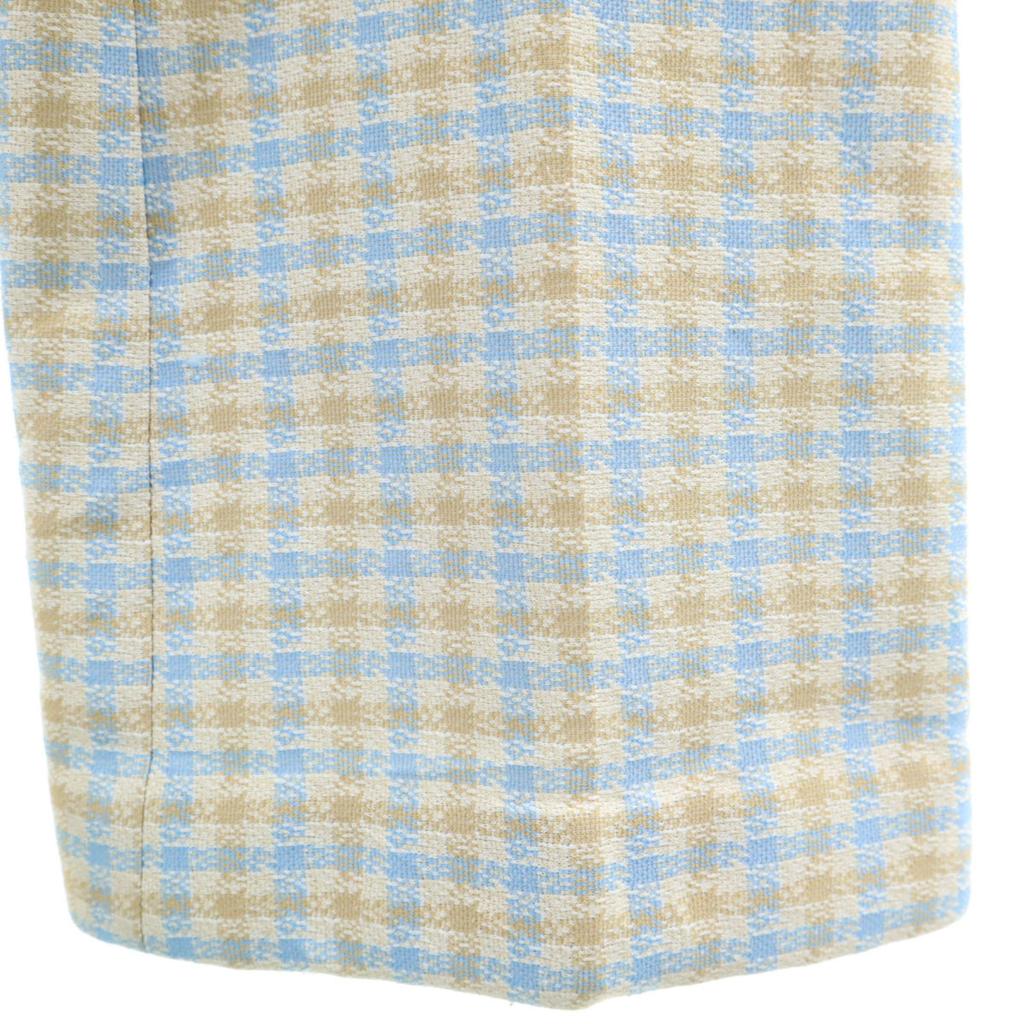 70er Vintage Karomuster Hose beige Herren Gebraucht