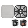Universal Air Fryers Replacement Rack Square Air Fryers Grill Pan For Great Airflow And Consistent Cooking Results