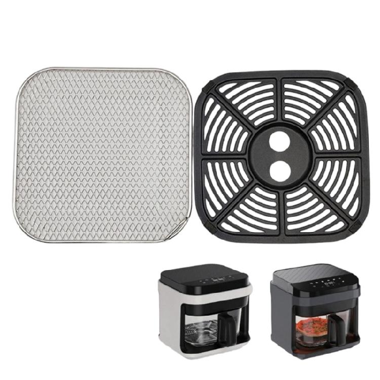 Universal Air Fryers Replacement Rack Square Air Fryers Grill Pan For Great Airflow And Consistent Cooking Results