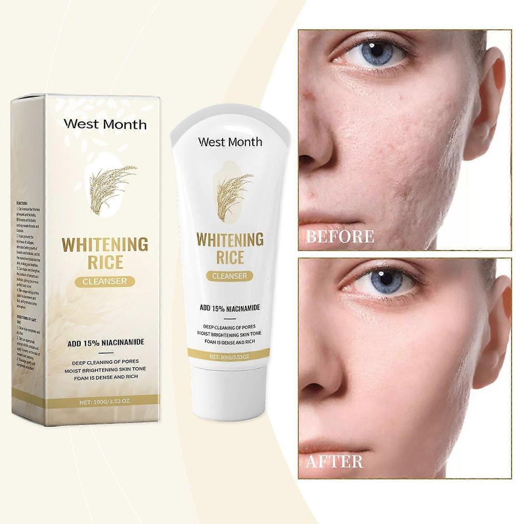 West Month Blackhead Cleansing Facial Cleanser Cleanses The Face, Moisturizes The Skin, And Gently Nourishes The Foaming Facial Cleanser