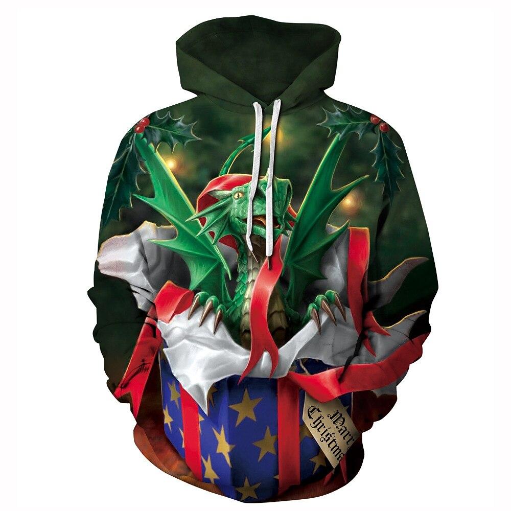 

Динозавр Уродливый Рождественский Свитер / Толстовка Худи Пуловер Смешная Рождественская Худи Мужская Женская XL